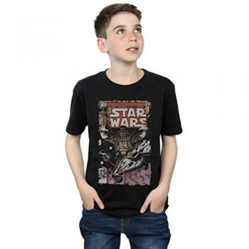 Boys’ Star Wars Falcon Comic Tee (9-11 Jahre, Schwarz)