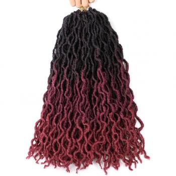 Locs Ondulados y Ombre para Peluca