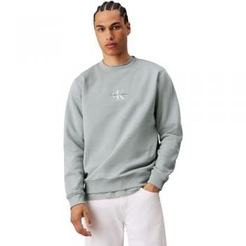 Felpa Uomo Calvin Art J30J325630 Grigio Antracite