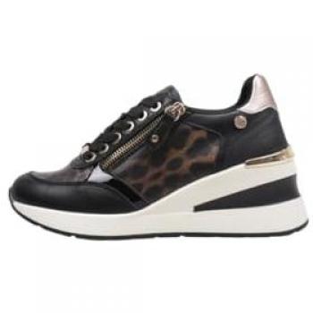 Sneakers XTI 144378 con Cuña Interna y Diseño Animal Print