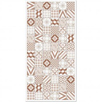 Tapis Décoratif Vinyle Carreaux Ciments Love 40x80 cm
