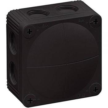 WISKA Boîte de dérivation noire IP66 85 x 85 x 51 mm