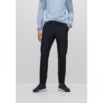 Pantalone Elegante Boss T Commuter Slim Fit Blu Inchiostro 48