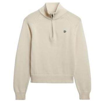 Pull Slim Zip Ecru Superdry Donna M