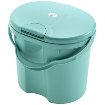 Rotho Babydesign Windeleimer TOP, 11l, Tipp-Deckel, Curacao Blue