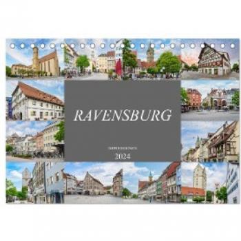 Ravensburg Impressionen 2024 Tischkalender DIN A5 quer