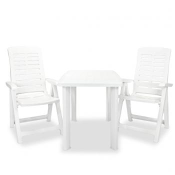 Mueble Bistró Trío Plástico Blanco (SKU 020014543)