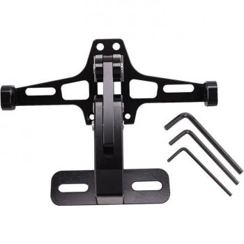 Support d'angle universel pour plaques licence moto aluminium numérique