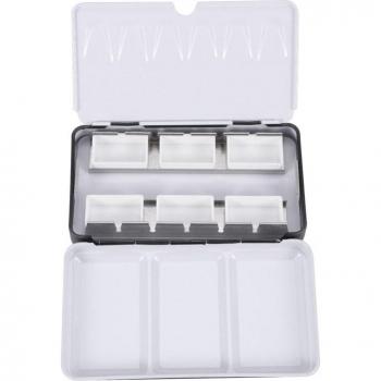 Artist's Palette Box – Small, 6-Grid Watercolor Container
