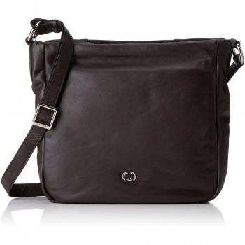GERRY WEBER Damen Andalucia Schultertasche, Mvz, 9,5x25x26 cm, Braun