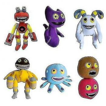 Peluche Concert Monstre Chanteur Jaune