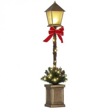 Lampadaire festif LED 1,2 m style réverbère