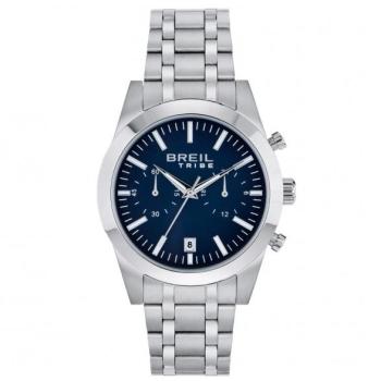 Breil Orologio analogico uomo Tribe Rank EW0735 Marino Argento