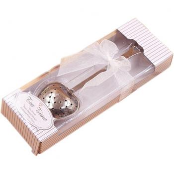 Filtro para té en forma de corazón con accesorios