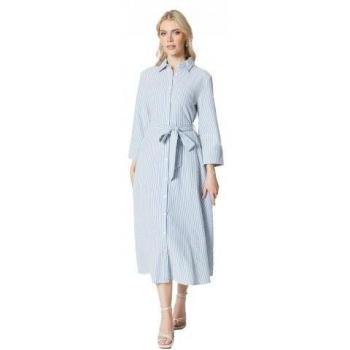 Blue Stripe Midi Dress for Women by Principles, Size 16