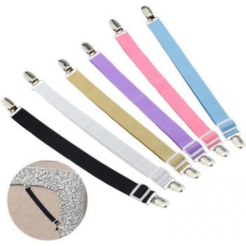 Zwarte lakenclipset voor bedsprei en sofa