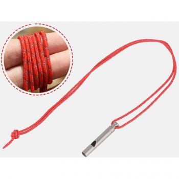 Silbato de Emergencia con Collar de Titanio