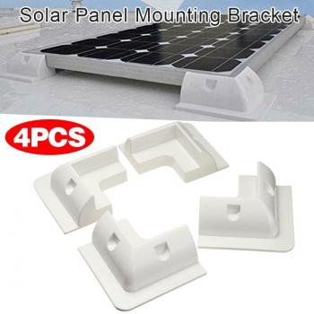 Kit de Soporte Solar 4X Blanco – Para Vehículos Recreativos y Transporte