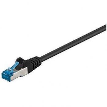 GOOBAY Cable de red CAT 6a, 1,0 m, negro, alta calidad