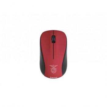 Mouse HAMA Benfica 3 botões vermelho