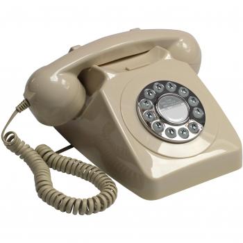 Teléfono GPO clásico color beige