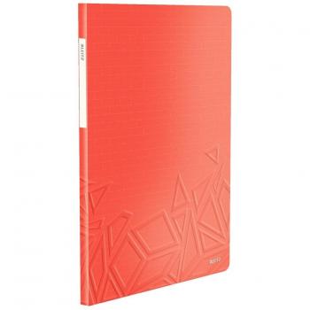 Leitz 46510024 Sichtbuch A4 – 20 transparente, urbane Rot‑Hüllen