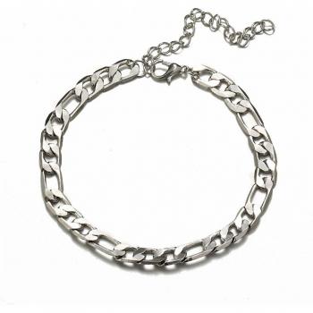 Gold and Silver Color Chunky Chain Anklet