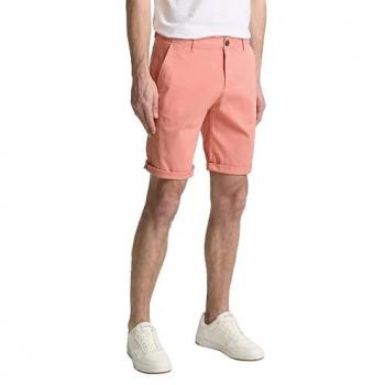 Baumwoll-Chino Shorts Tom Tailor – Slim Fit, Rosa, 30 (Männer)