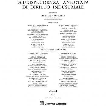 Giurisprudenza annotata di diritto industriale 2014
