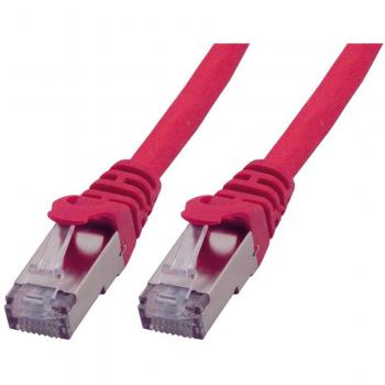 Cable de red S/FTP MCL 1 m Cat 6A S-STP rojo