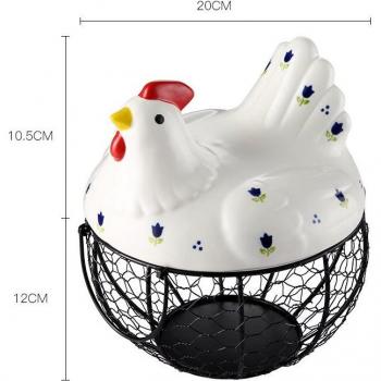 Portable Wrought Iron Fruit Basket