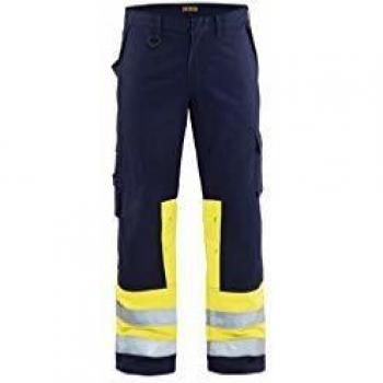 Pantalon de travail Blaklader 14781514 Multinormes Bleu marin/jaune D104