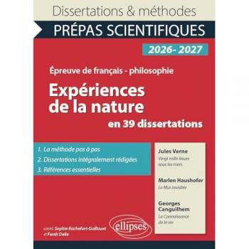 Expériences de la nature en 39 dissertations