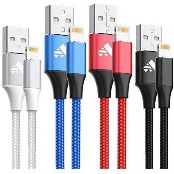 IPhone Lightning Power Cord Set – 4 Pack, 1m