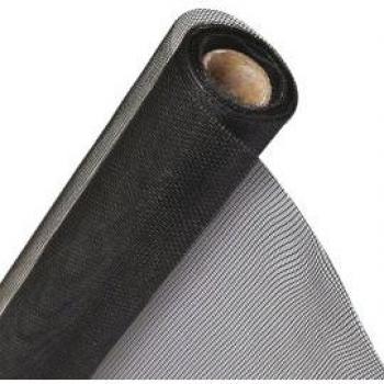 Mosquitera en rollo gris con fibra de vidrio, 50 metros y 150 cm de altura