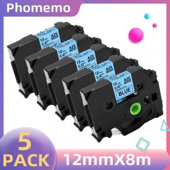 5PK TZe-231 TZe-631 Compatible Label Tape for Brother P3100 E1000 Pro Black on White