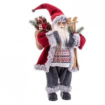 Adorno Navideño Multicolor Madera Plástico Poliresina Tejido 60 Cm