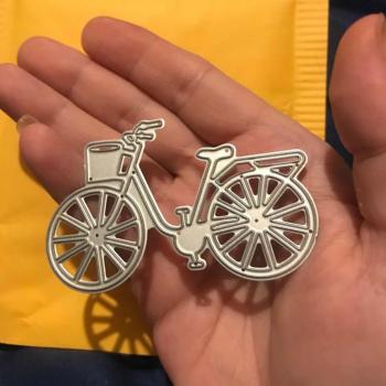Moldura de Papel en Formato de Bicicleta Mengxi Plata