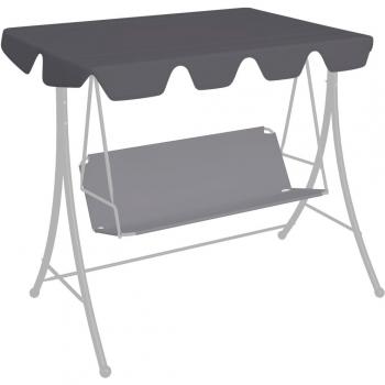 Toit rechange balançoire anthracite 150/130x105/70 cm Vidaxl