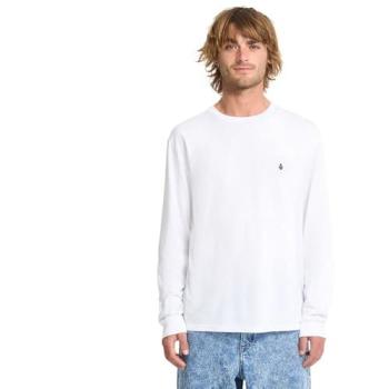 Maglietta Volcom Stone Blanks BSC Maniche Lunghe Nera/Blanca