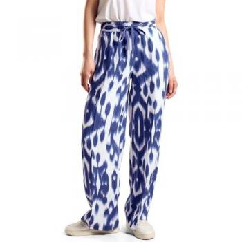 Leinenhose STREET ONE Damen hochtailliert tiefblau Gr. 42