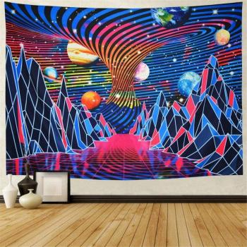 Colgante de Pared de Galaxia y Olas