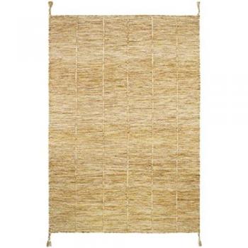 Tapis Enfant Lhena Jaune Brun en Laine/Coton 100x140 cm