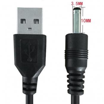 USB Männlich zu DC Jack Ladegerät Konverter 5.5*2.1/4.0*1.7/3.5*1.35/2.5*0.7/2.0*0.6mm