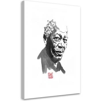 Esercizio di Luce: Morgan Freeman 40x60 su Tela
