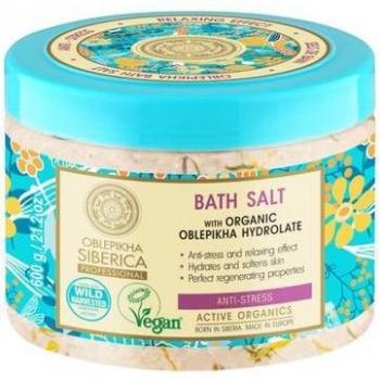 Natura Siberica Sal de Banho Oblepikha 600g para Alívio do Estresse