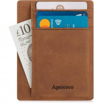 APRICOCO Gift Boxed Credit Card Holder with RFID Protection