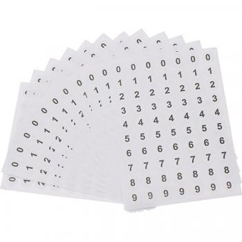 Autocollants circulaires 0-9, adhésifs pour scrapbooking