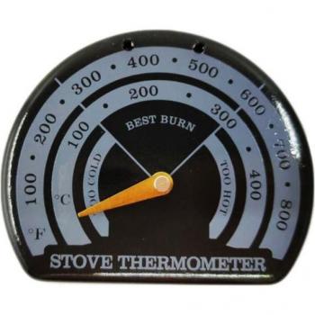 Wood Fireplace Thermometer with Magnetic Probe