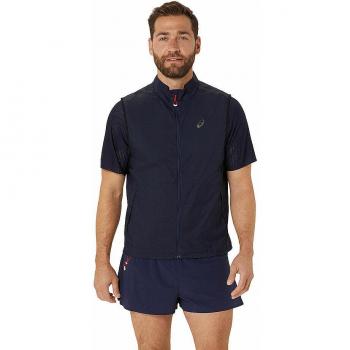 ASICS Herren Weste METARUN PACKABLE GILET – MIDNIGHT – Blau – XXL